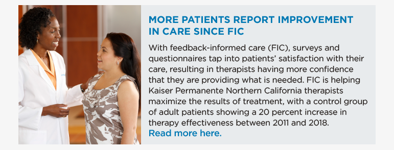More Patients Report Improvement in Care Since FIC