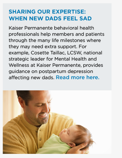 Sharing Our Expertise: When New Dads Feel Sad