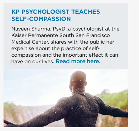 KP Psychologist Teaches Self-Compassion