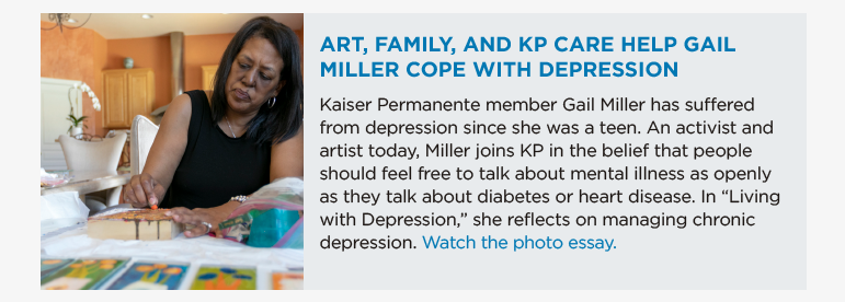 Art, Family, and KP Care Help Gail Miller Cope with Depression