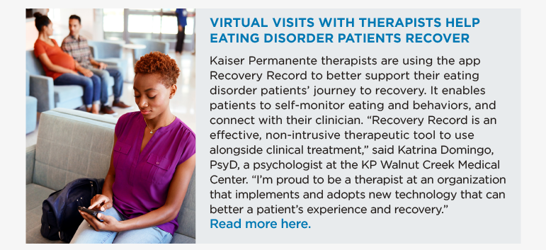 Virtual Visits with Therapists Help Eating Disorder Patients Recover