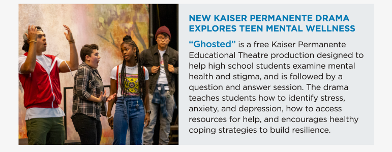 New Kaiser Permanente Drama Explores Teen Mental Health Wellness