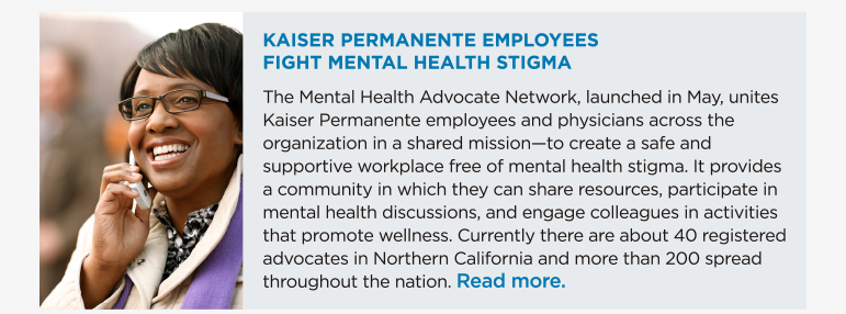 Kaiser Permanente Employees Fight Mental Health Stigma