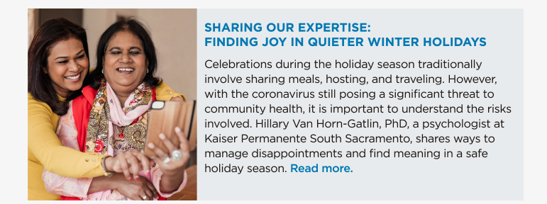 Sharing Our Expertise: Finding Joy in Quieter Winter Holidays