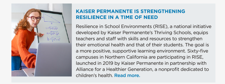 Kaiser Permanente is Strengthening Resilience in a Time of Need