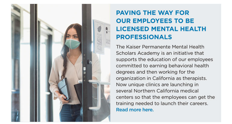 PAVING THE WAY FOR OUR EMPLOYEES TO BE LICENSED MENTAL HEALTH PROFESSIONALS