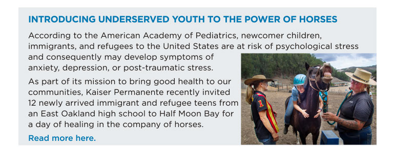 INTRODUCING UNDERSERVED YOUTH TO THE POWER OF HORSES