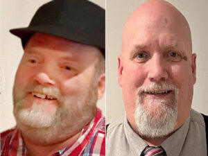 Head shots of two men